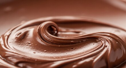 Delicious chocolate swirl with smooth texture, perfect for dessert and confectionery applications
