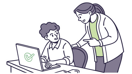 business people working together