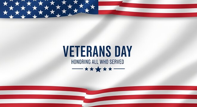 Honoring Service A Veterans Day Tribute with American Flag Design and Patriotic Theme