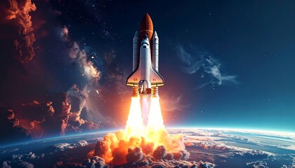 Rocket launch into space (8)