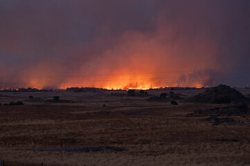 Night of Destruction: Capturing the Terrifying Power of an Uncontrolled Wildfire.