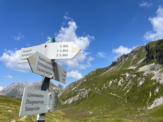 Wanderung Lünersee Rätikon Schweiz Österreich