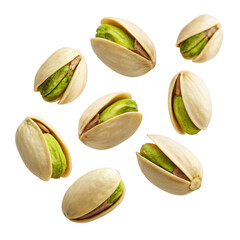 Pistachios isolated on transparent background