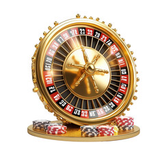 Close-up of a hand spinning a lucky wheel game with vibrant segments on transparent png background. Ai generated