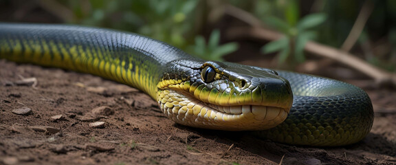 Obraz premium close up of a python