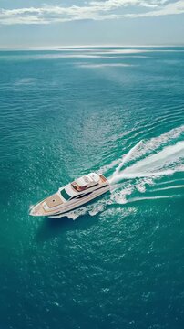 Yate. Bote. vista aerea