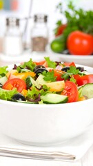 Fresh salad in a bowl