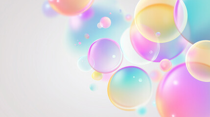 Many iridescent bubbles suitable for backgrounds, design projects, creative concepts, or adding a whimsical touch to various compositions.