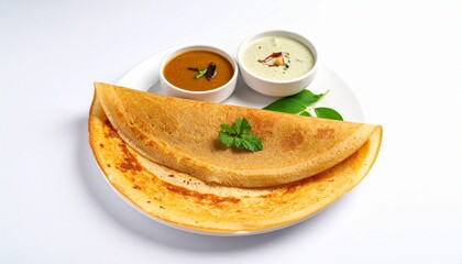 Indian Healthy Masala Dosa With Side Dips