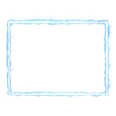 Dynamic electric blue glowing frame perfect for modern design projects and creative overlays
