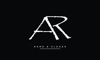 AR, RA, A, R Abstract Letters Logo Monogram