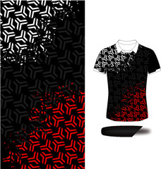 free vector sport jersey apparel pattern design