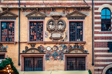 Fototapeta premium Verona. Where the magic of art intertwines with the atmosphere of Advent. The land of Romeo and Juliet.