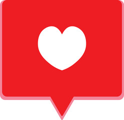 Like notification chat bubble icon