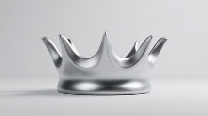 Silver Crown Design Object Studio Shot