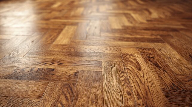 High definition photo of oak laminate parquet floor texture background with no visible joints.