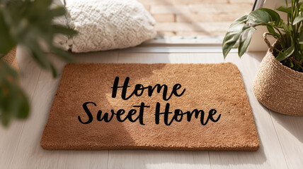 Doormat with Home Sweet Home text