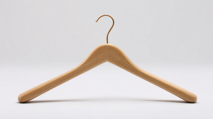 Wooden hanger with transparent background
