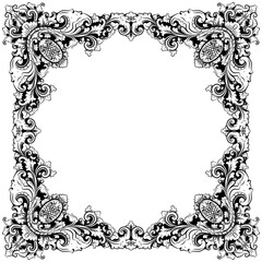 black and white frame