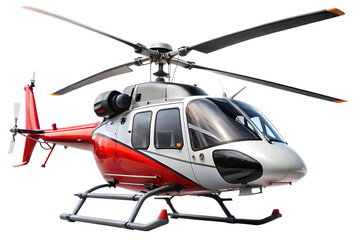 helicopter is shown in a isolated on white background ,PNG.AI Generated.