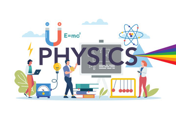 Physics scene with physics elements