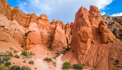 Fototapeta premium Red rock canyon landscape