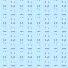 seamless pattern with  bow and stripes on bluebackground,  fabric patterns, gift wrapping paper, notebook cover, phone case pattern 