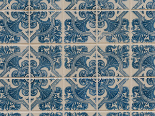 The tiles pictured are Azulejos, a form of painted ceramic tiles typical of Portugal, high quality pattern background