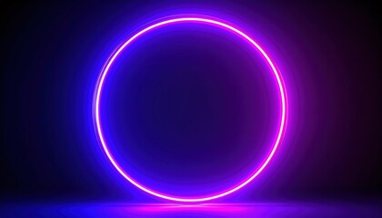 Fototapeta premium Glowing Circle Abstract Concept