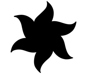 Silhouette of bird and fish vector illustration in blue marine style