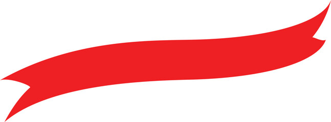 vector illustration of red ribbon for design