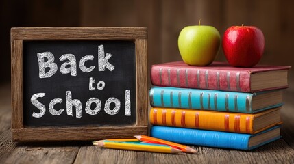 Back to School with Colorful Books