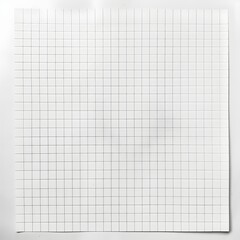 Blank grid paper sheet with light gray squares, ideal for sketching, planning, or educational purposes