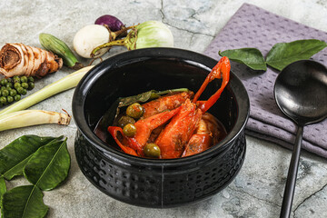 Thai Panang curry witn prawn