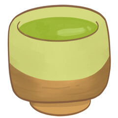 Green tea cup
