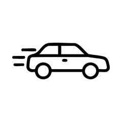 Obraz premium Getaway Car Icon for Crime and Escape Scenes