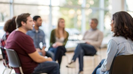 Participants in a counseling circle — connecting through shared challenges
