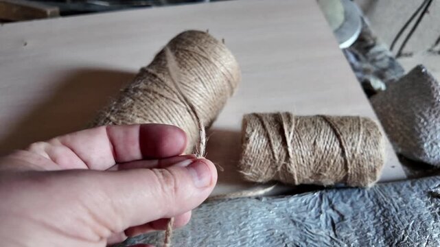 scourge. Texture of Natural Jute Twine. High-resolution texture of natural jute twine, showing its rough fibers and organic weave. Texture of Natural Jute Twine. Texture of Natural Jute Twine.