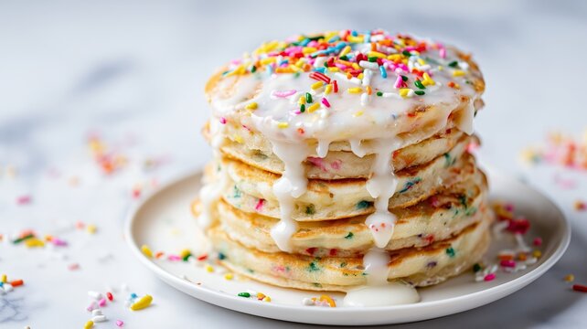 cake with icing and sprinkles