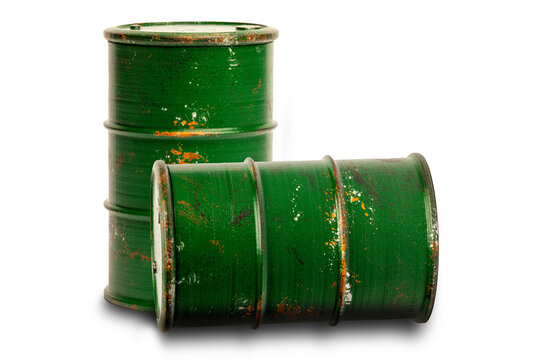 Old oil drums