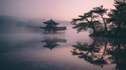 Fototapeta premium Aeon's Misty Reflection