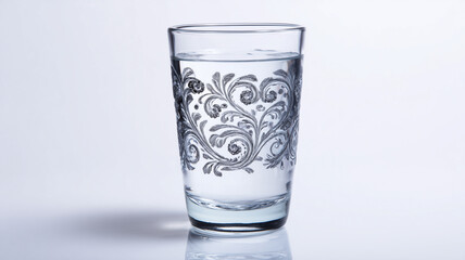 Glass of water with transparent background