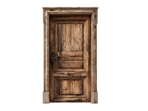Matte wooden door