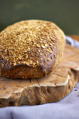 Rustic artisan bread photography series showing stacked loaves, sliced bread with milk, and country-style food compositions on wooden backgrounds, highlighting organic bakery and farmhouse lifestyle