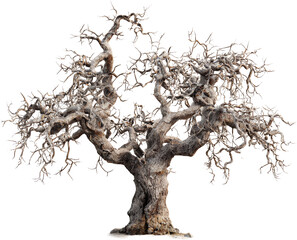 dead tree with roots