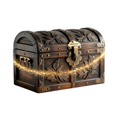 treasure chest isolated on white