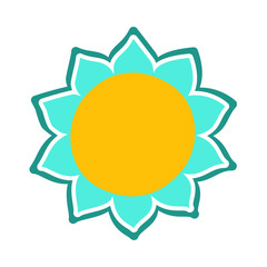 cute flower stickers