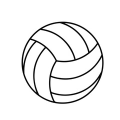 Volleyball ball simple drawing