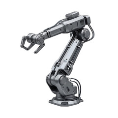 High-tech robotic arm with industrial precision and futuristic design for manufacturing and automation