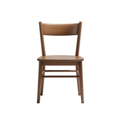 wooden chair isolated on white